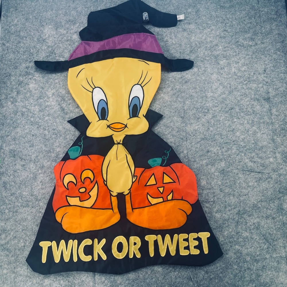 VTG Looney Tunes Halloween Costume Unisex Black Tweety Bird Witch 1997 Spooky